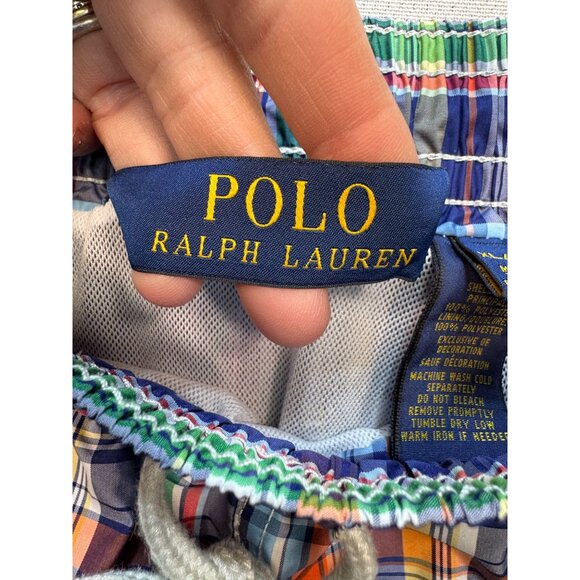 Polo Ralph Lauren Men's Traveller Swim Short Cruise Plaid Sz XL Multi Lightweigh - Picture 3 of 15